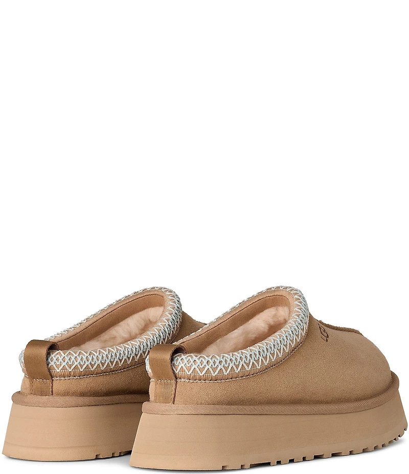 UGG Tazz II Suede Logo Detail Platform Clog Slippers