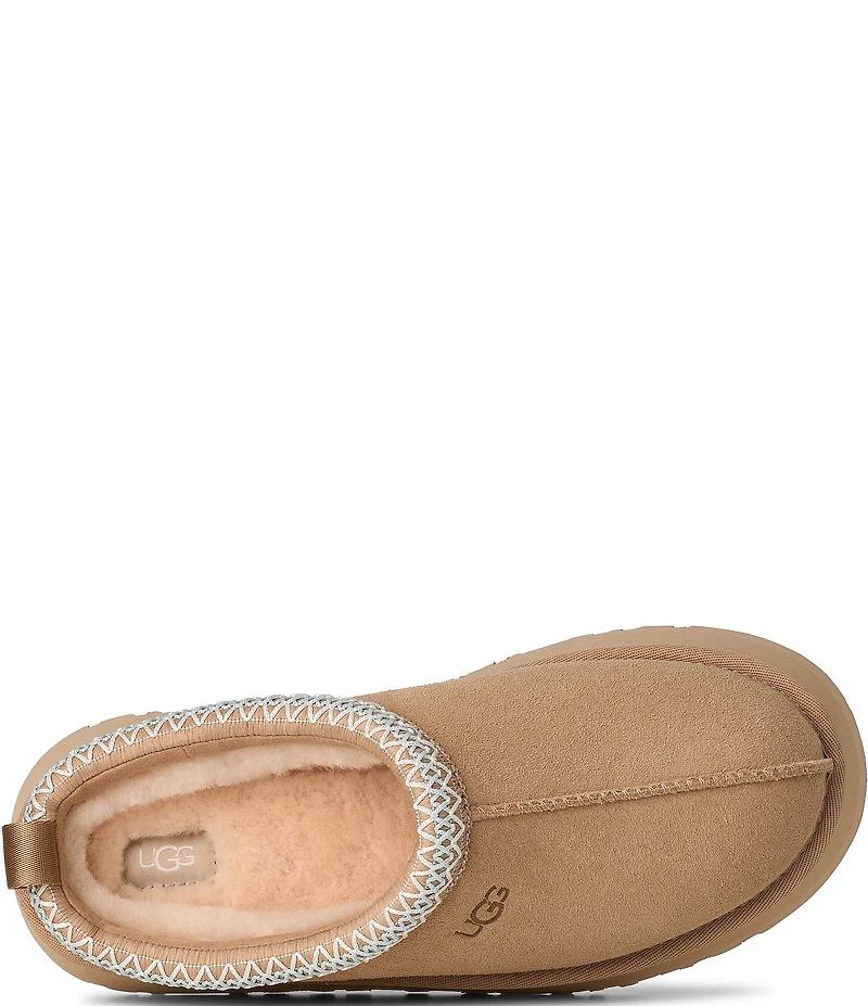 UGG Tazz II Suede Logo Detail Platform Clog Slippers