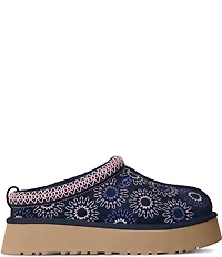 UGG® Tazz Sun Stitch Suede Logo Detail Platform Clog Slippers