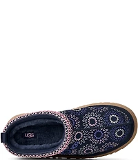 UGG® Tazz Sun Stitch Suede Logo Detail Platform Clog Slippers