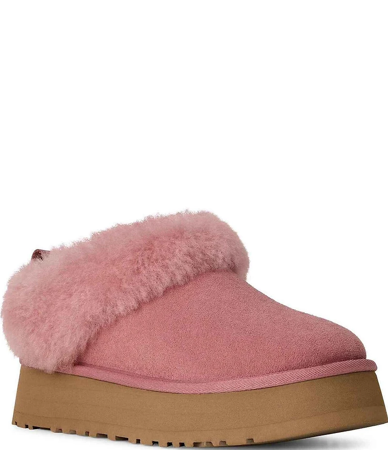 UGG Tazzelle Suede Indoor/Outdoor Platform Slippers