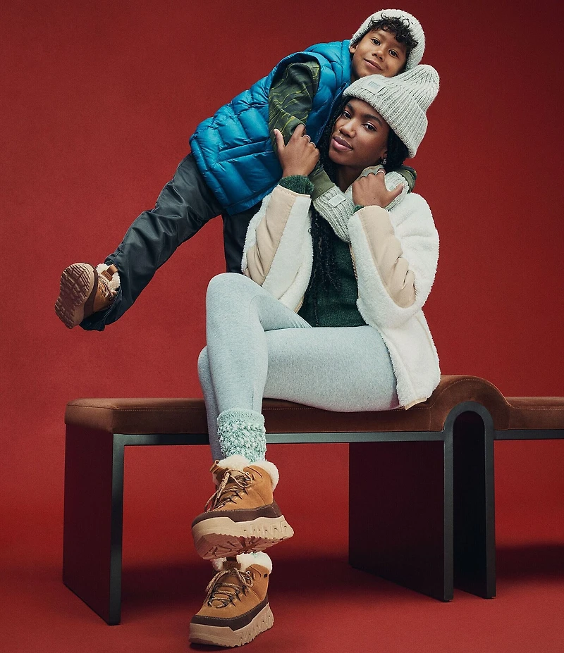 UGG TerreTrail Cozy Lace Waterproof Suede Family Matching Winter Booties