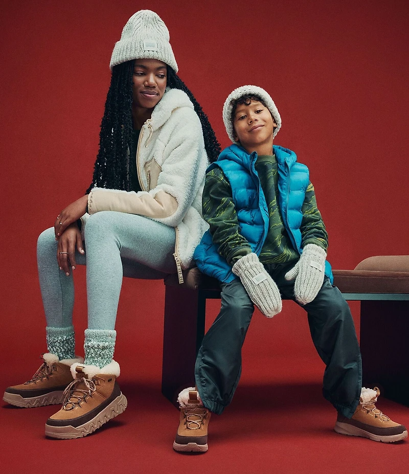 UGG TerreTrail Cozy Lace Waterproof Suede Family Matching Winter Booties