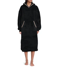 UGG UGGfluff Plush Fleece Long Sleeve Oversized Hooded Cozy Lounger
