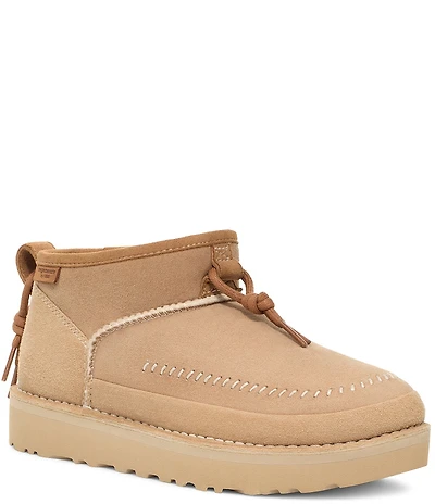 UGG Ultra Mini Crafted Regenerate Knot Detail Booties