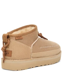 UGG Ultra Mini Crafted Regenerate Knot Detail Booties