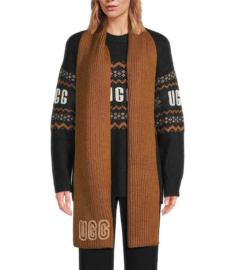 UGG Women's Crafted Chunky Ribbed Scarf