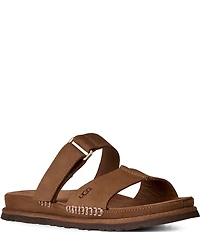 UGG Women's GoldenGaze Leather Slide Sandals
