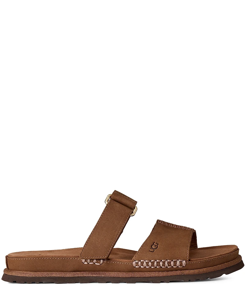 UGG Women's GoldenGaze Leather Slide Sandals
