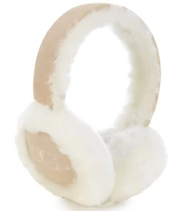 UGG Women's Sheepskin Embroidered Logo Earmuffs