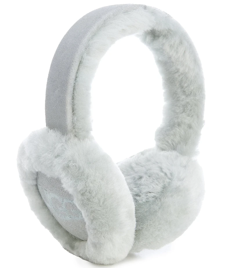UGG Women's Sheepskin Embroidered Logo Earmuffs