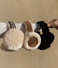 UGG Women's Sheepskin Embroidered Logo Earmuffs