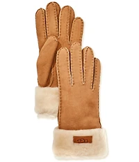 UGG Women's Sheepskin Turn Cuff Gloves