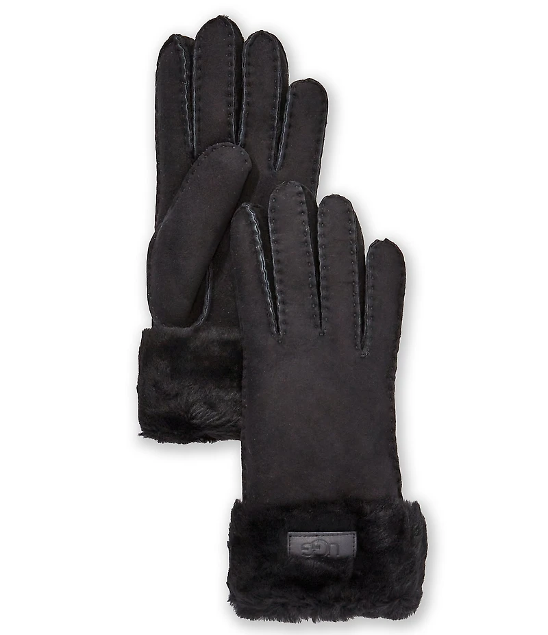 UGG Women's Sheepskin Turn Cuff Gloves