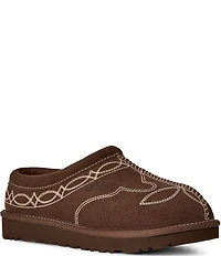 UGG Women's Tasman Western Embroidered Suede Slippers