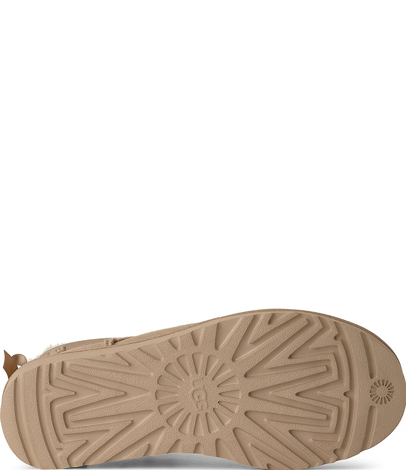 UGG Women's Ultra Mini Bailey Bow Suede Shearling Lined Booties