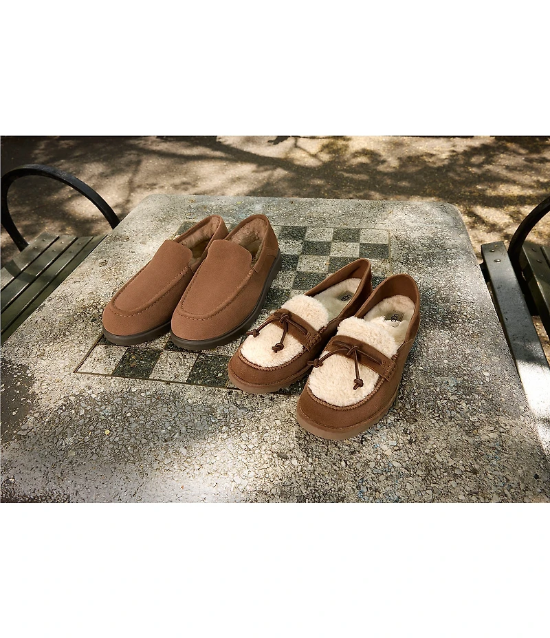 UGG Women's Zora Suede and Shearling Loafers