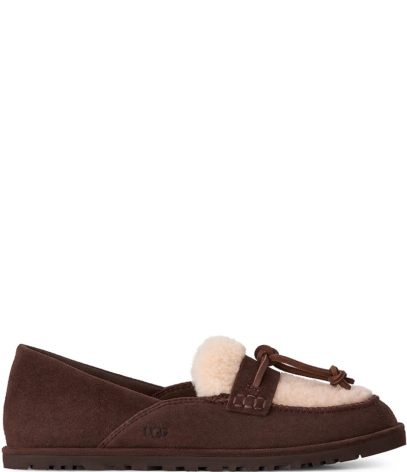 UGG Women's Zora Suede and Shearling Loafers