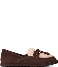 UGG Women's Zora Suede and Shearling Loafers