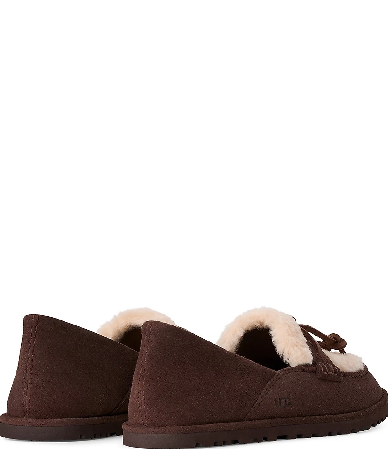 UGG Women's Zora Suede and Shearling Loafers