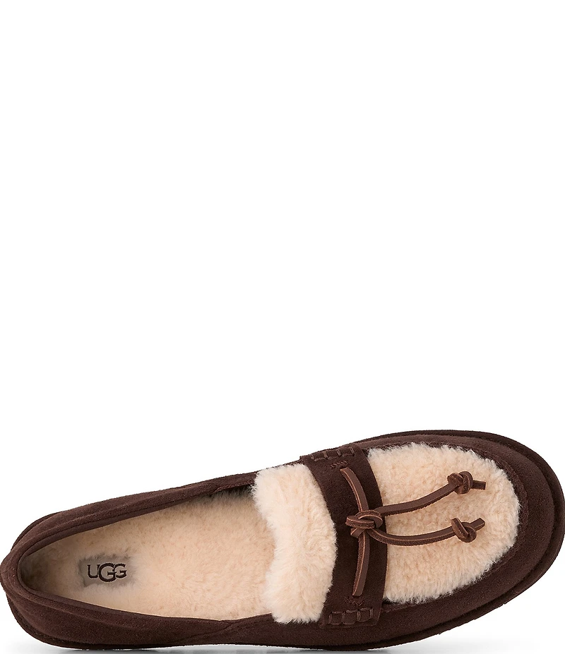 UGG Women's Zora Suede and Shearling Loafers