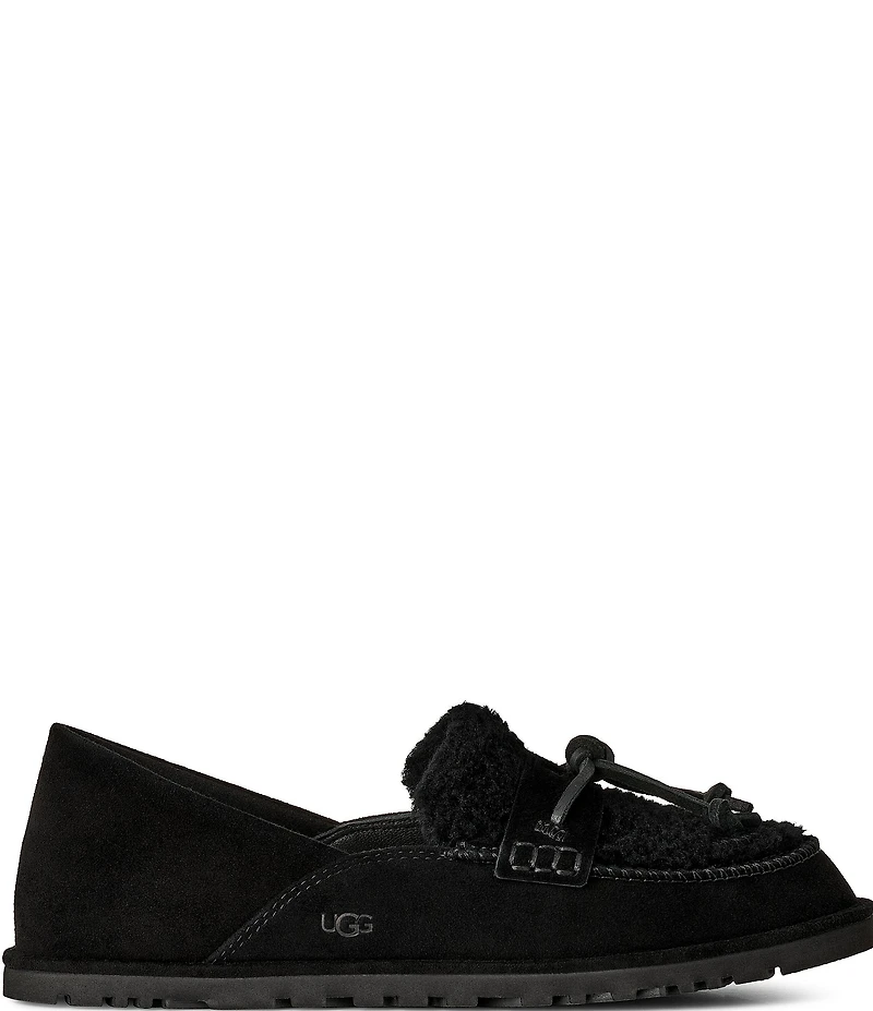 UGG Women's Zora Suede and Shearling Loafers