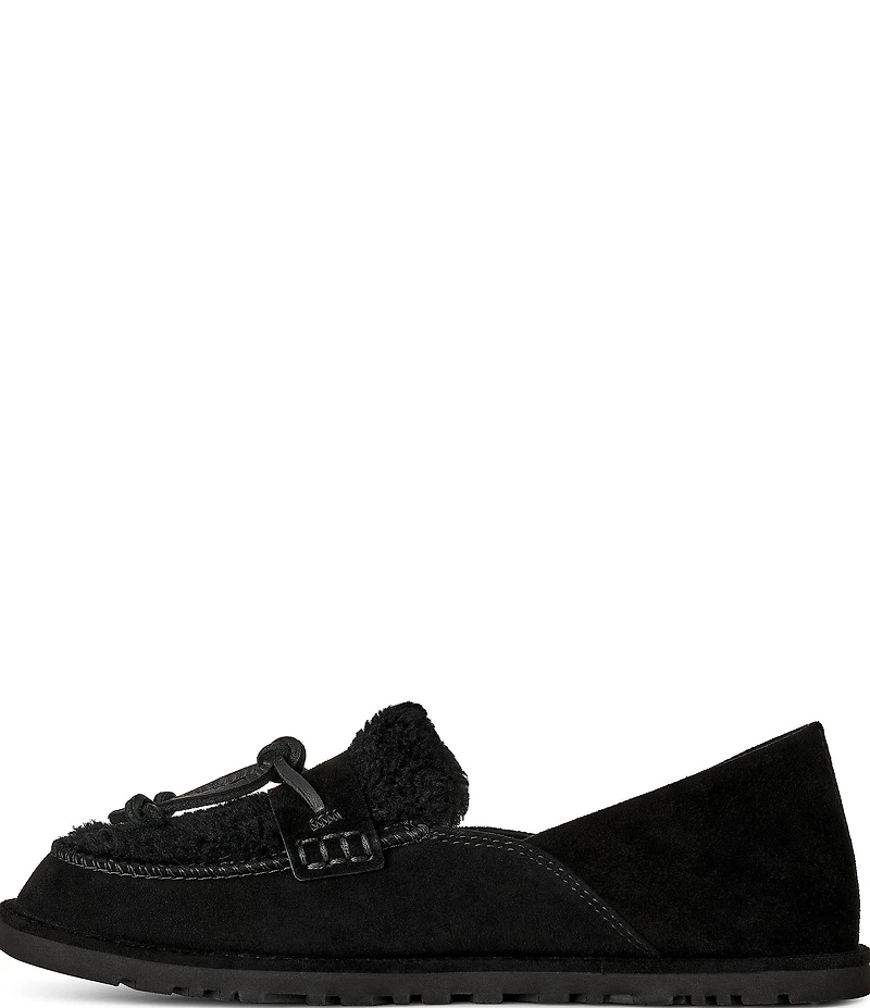 UGG Women's Zora Suede and Shearling Loafers