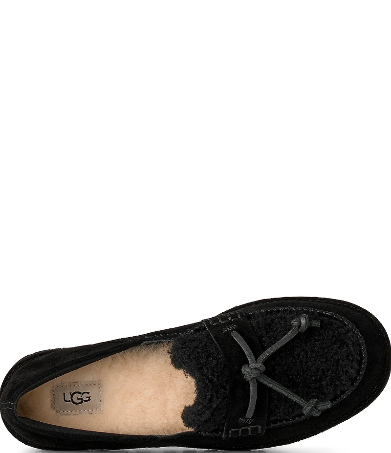 UGG Women's Zora Suede and Shearling Loafers