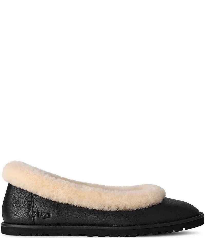 UGG Zora Leather Ballet Flats