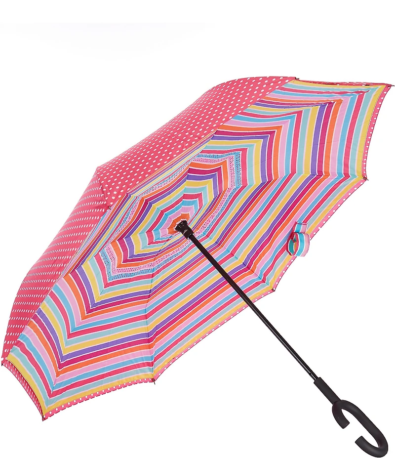 Shedrain Unbelievabrella™ Dual Cover Fashion Print Reverse Umbrella