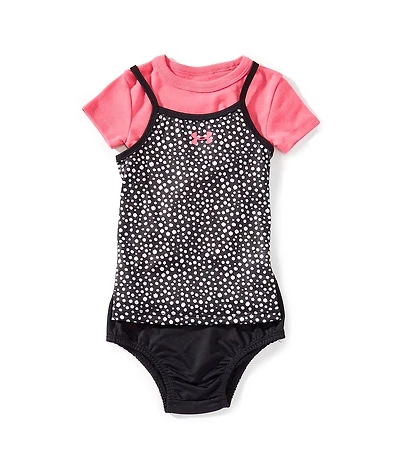 Under Armour Baby Girls Short Sleeve T-Shirt & Allover Printed Dress Set