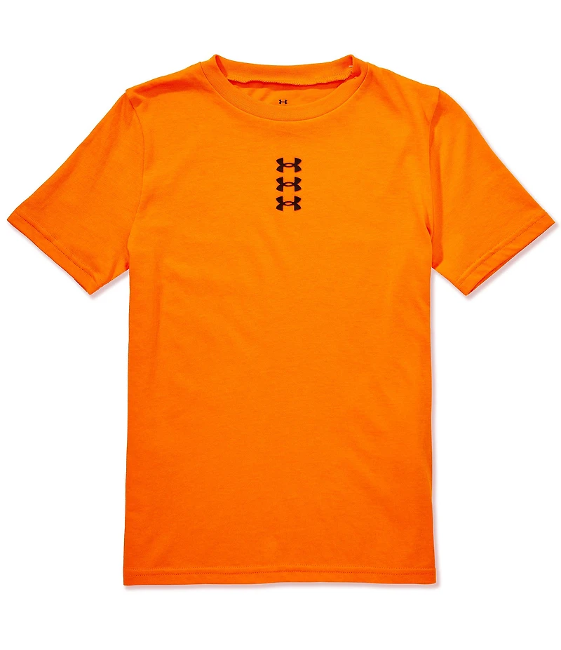 Under Armour Big Boys UA Hoops Triple Logo Tee