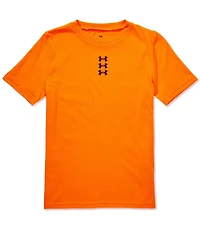Under Armour Big Boys UA Hoops Triple Logo Tee