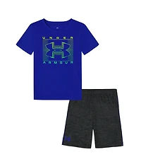 Under Armour Baby Boys 12-24 Months Short Sleeve Hyperdrive T-Shirt & Trim-Detail Shorts Set
