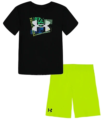 Under Armour Baby Boys Short Sleeve Poster Logo T-Shirt & Shorts Set
