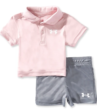 Under Armour Baby Boys Short Sleeve Polo Shirt & Coordinating Speed Tech Performance Shorts Set
