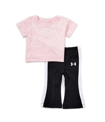 Under Armour Baby Girls Short Sleeve T-Shirt & Yoga Jogger Pants Set