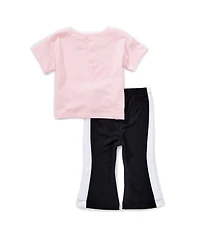 Under Armour Baby Girls Short Sleeve T-Shirt & Yoga Jogger Pants Set