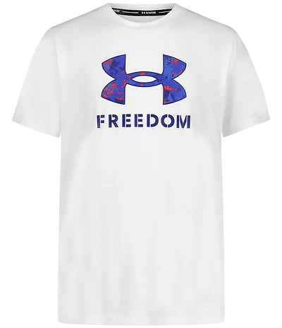 Under Armour Big Boys Short Sleeve White Freedom T-Shirt