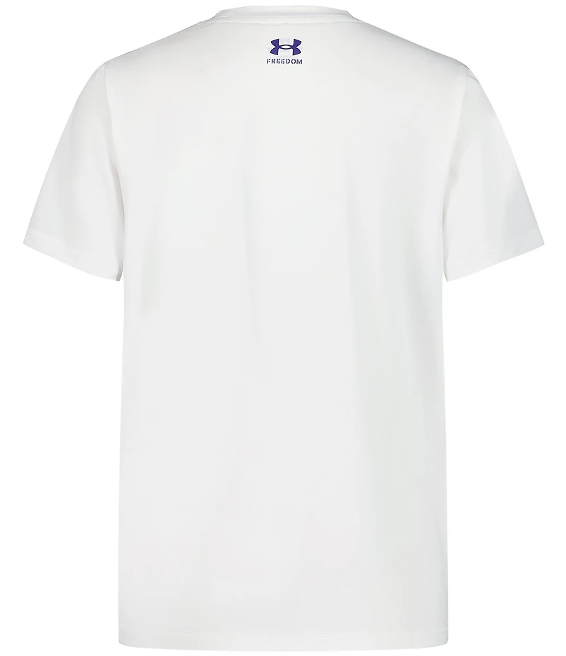 Under Armour Big Boys Short Sleeve White Freedom T-Shirt