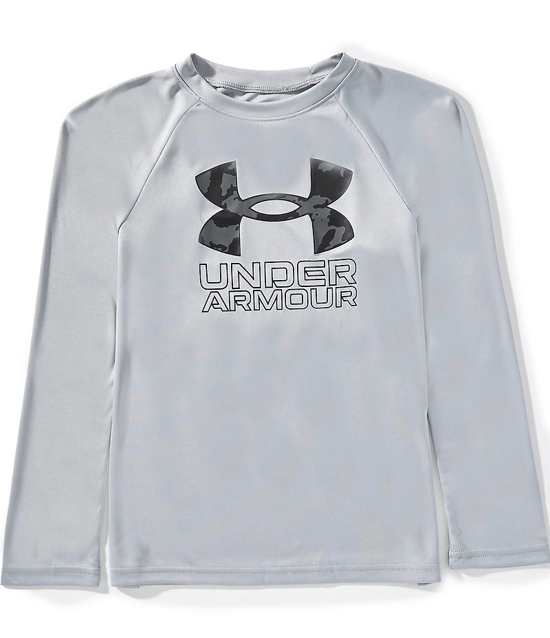 Under Armour Big Boys Long Sleeve Tech Hybrid Fill Graphic T-Shirt