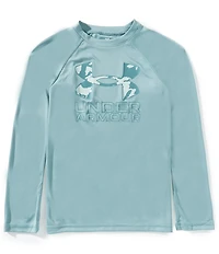 Under Armour Big Boys Long Sleeve Tech Hybrid Fill Graphic T-Shirt