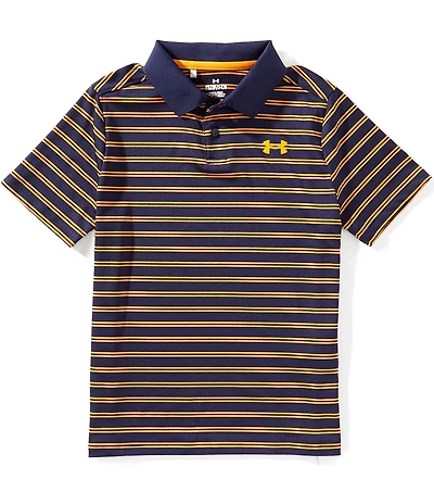 Under Armour Big Boys Short-Sleeve Performance Stripe Polo Shirt