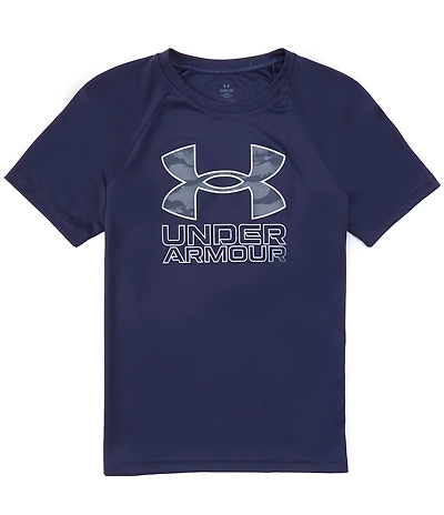 Under Armour Big Boys Short Sleeve Tech Hybrid Graphic T-Shirt
