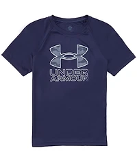 Under Armour Big Boys Short Sleeve Tech Hybrid Graphic T-Shirt