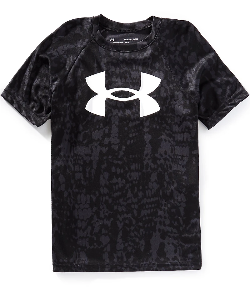 Under Armour Big Boys Short Sleeve Tech Big Logo Printed T-Shirt