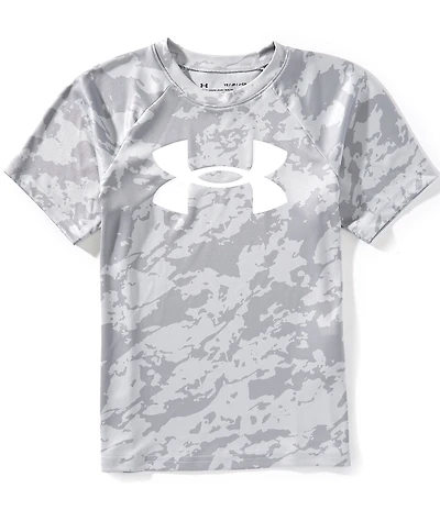 Under Armour Big Boys Short Sleeve Tech Big Logo Printed T-Shirt