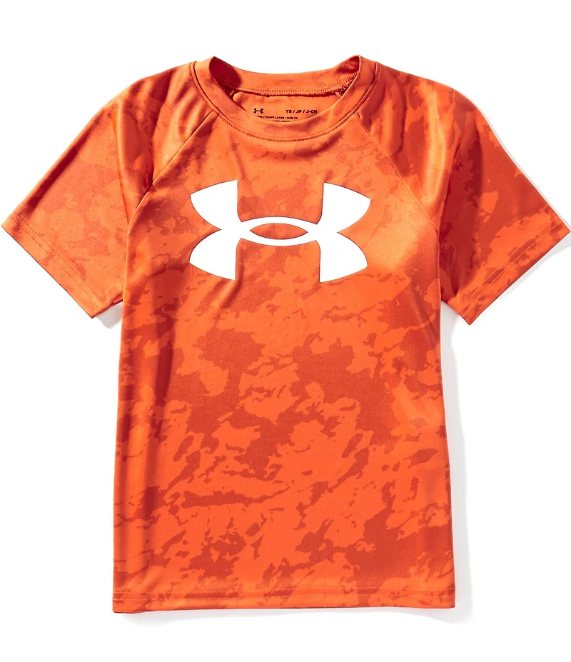 Under Armour Big Boys Short Sleeve Tech Big Logo Printed T-Shirt
