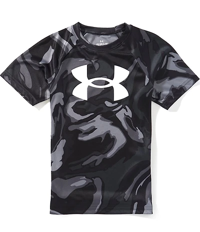 Under Armour Big Boys Short Sleeve Tech Big Logo Printed T-Shirt