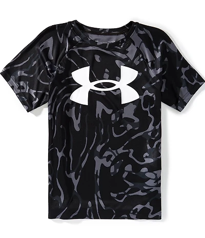 Under Armour Big Boys Short Sleeve Tech Big Logo Printed T-Shirt